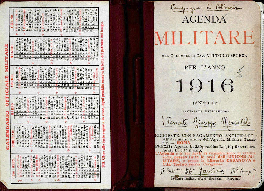 Mercatali Agenda militare