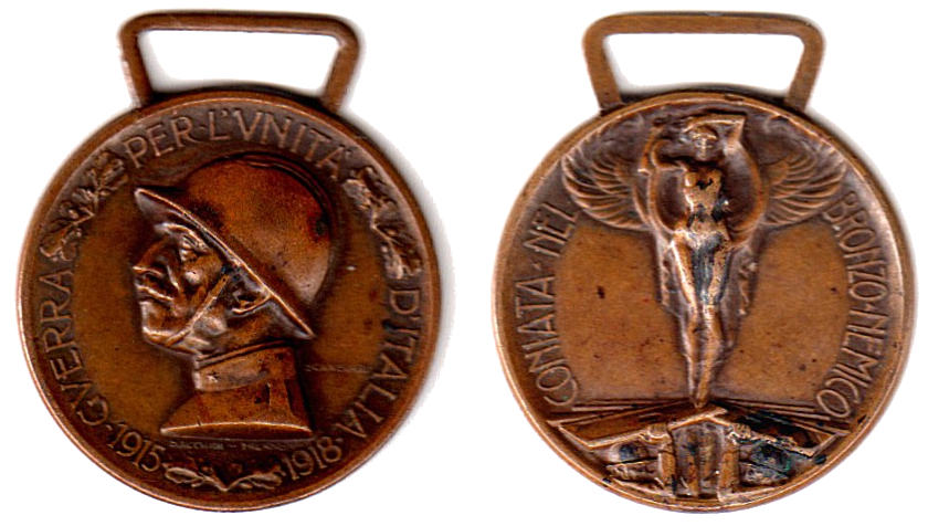 Medaglia commemorativa della Grande Guerra (fonte: Wikipedia)