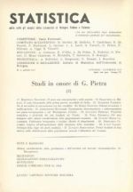 Intorno all’estrapolazione della dinamica della nuzialità, in Statistica, 14-1954, pp. 747-775