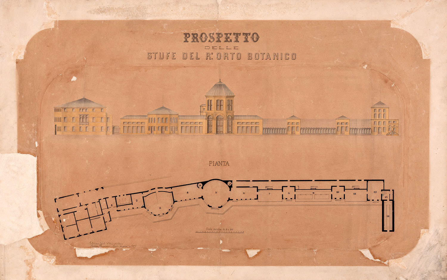 Prospetto delle stufe 1871