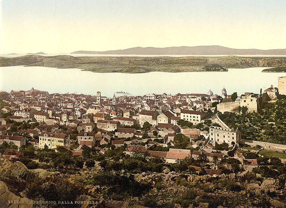 Veduta di Sebenico dalla fortezza