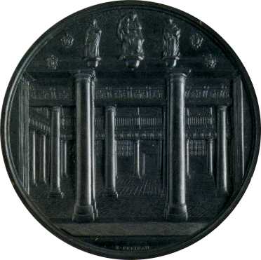 Medaglia del IV Congresso degli Scienziati italiani, cortile dell'università, 1842