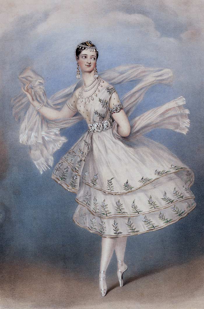 Maria Taglioni nell'opera Le Dieu et la Bayadère, ou La courtisane amoureuse