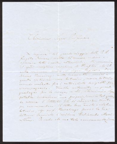 lettera 1 piccola Prima pagina lettara datata