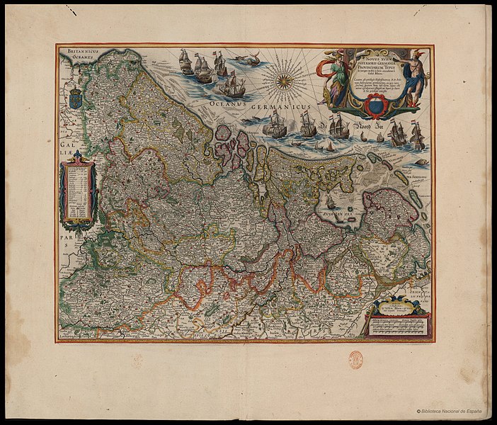 Mappa delle Province Unite dei Paesi Bassi