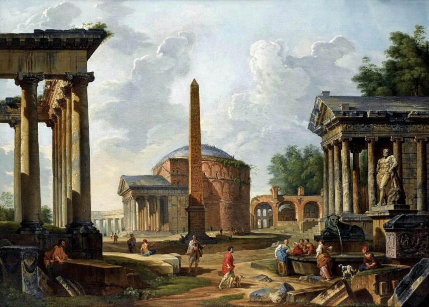 Giovanni Paolo Pannini, Capriccio con il Pantheon