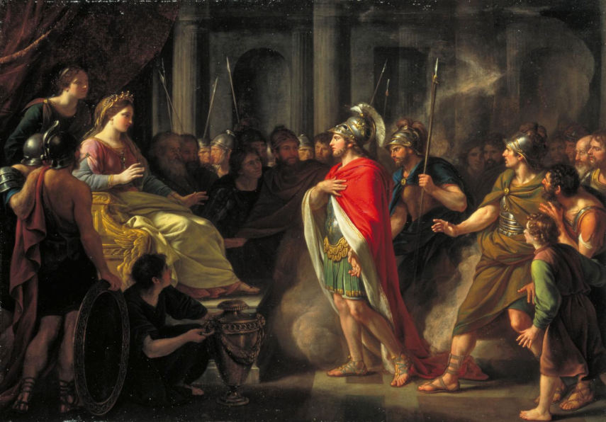 Nathaniel Dance-Holland, The meeting between Dido and Aeneas, exhibited in 1766