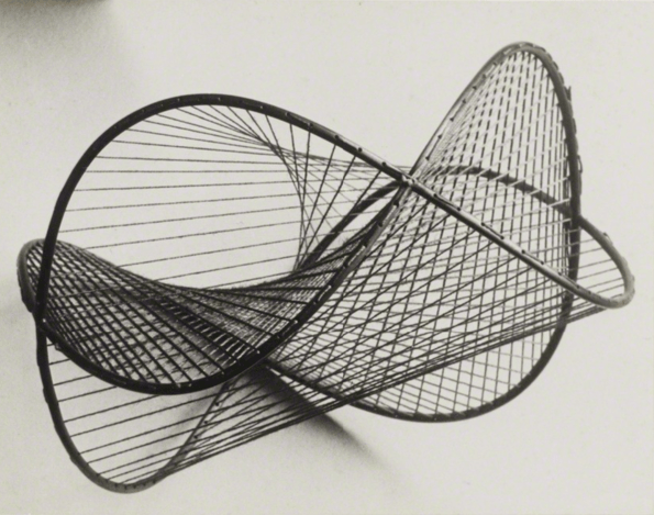 Man Ray, Mathematical object. Enneper surface with constant negative curvature, derived from the pseudo-sphere, 1936