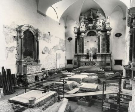 Burial in S. Caterina found during the restoration of the floor