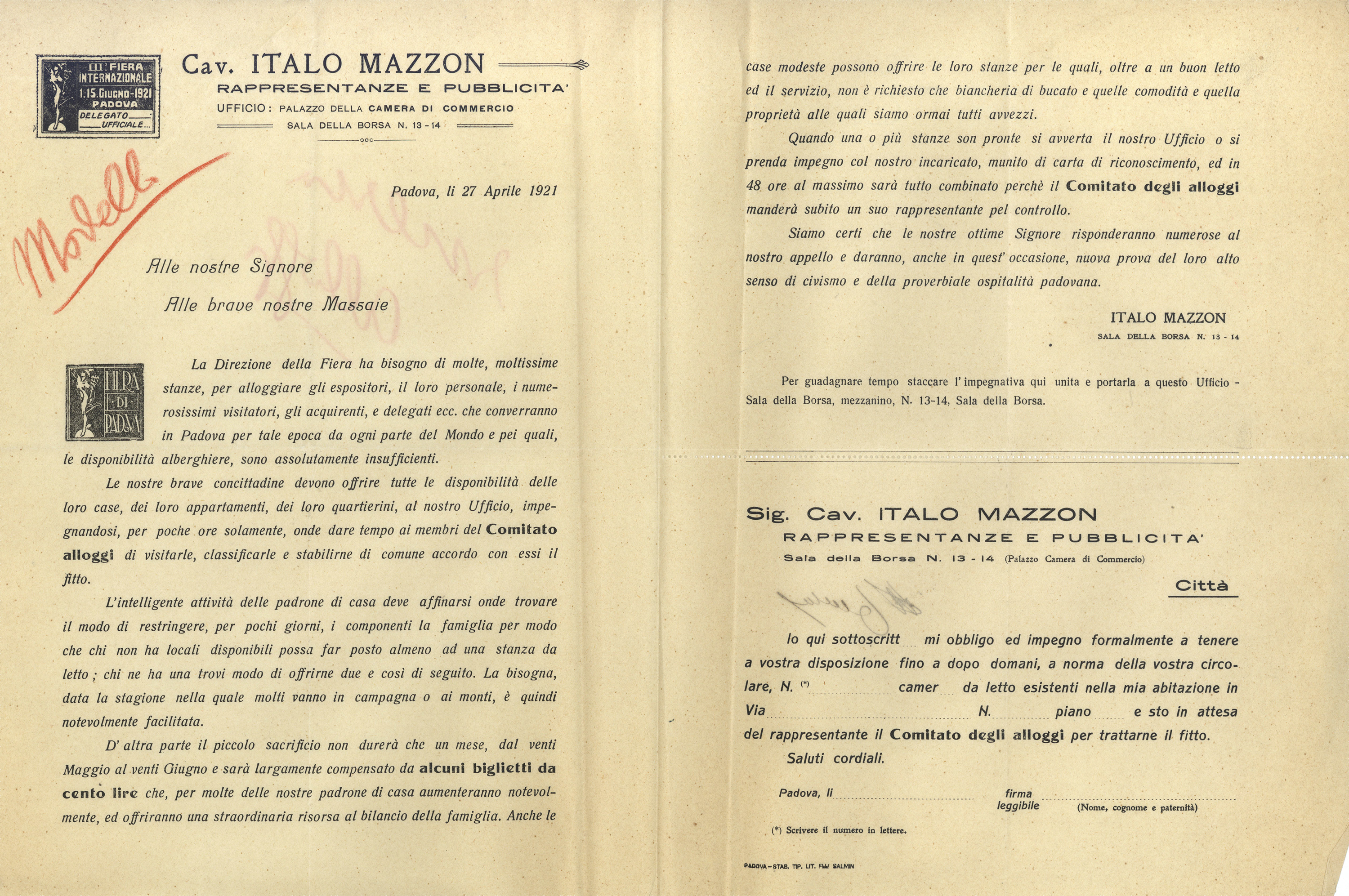 1921_04_21_lettera alle donne di Padova