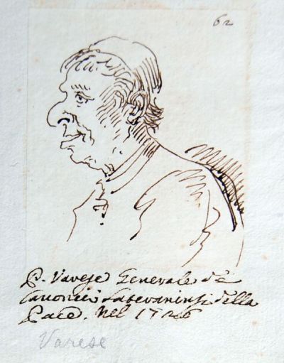 Pier Leone Ghezzi, Caricatura di Ascanio Varese (British Museum, 1871,0812.878​)